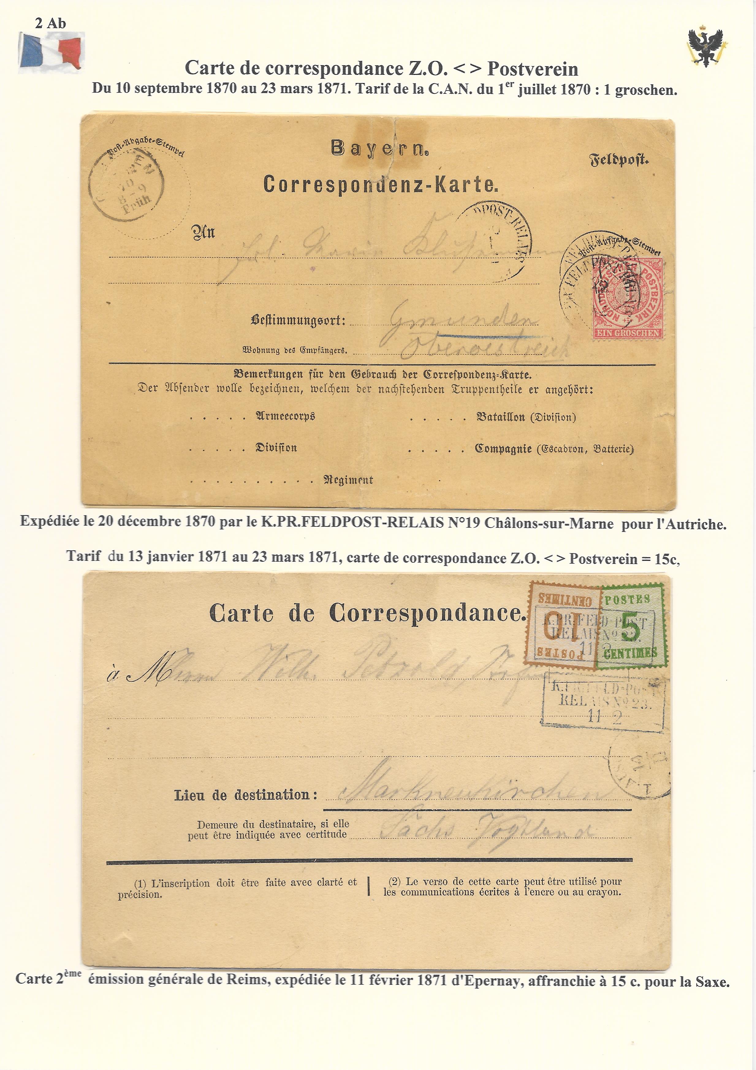 Occupation Prussienne dans la Marne 1870-1872 : Cons��quences sur les relations postales p. 16