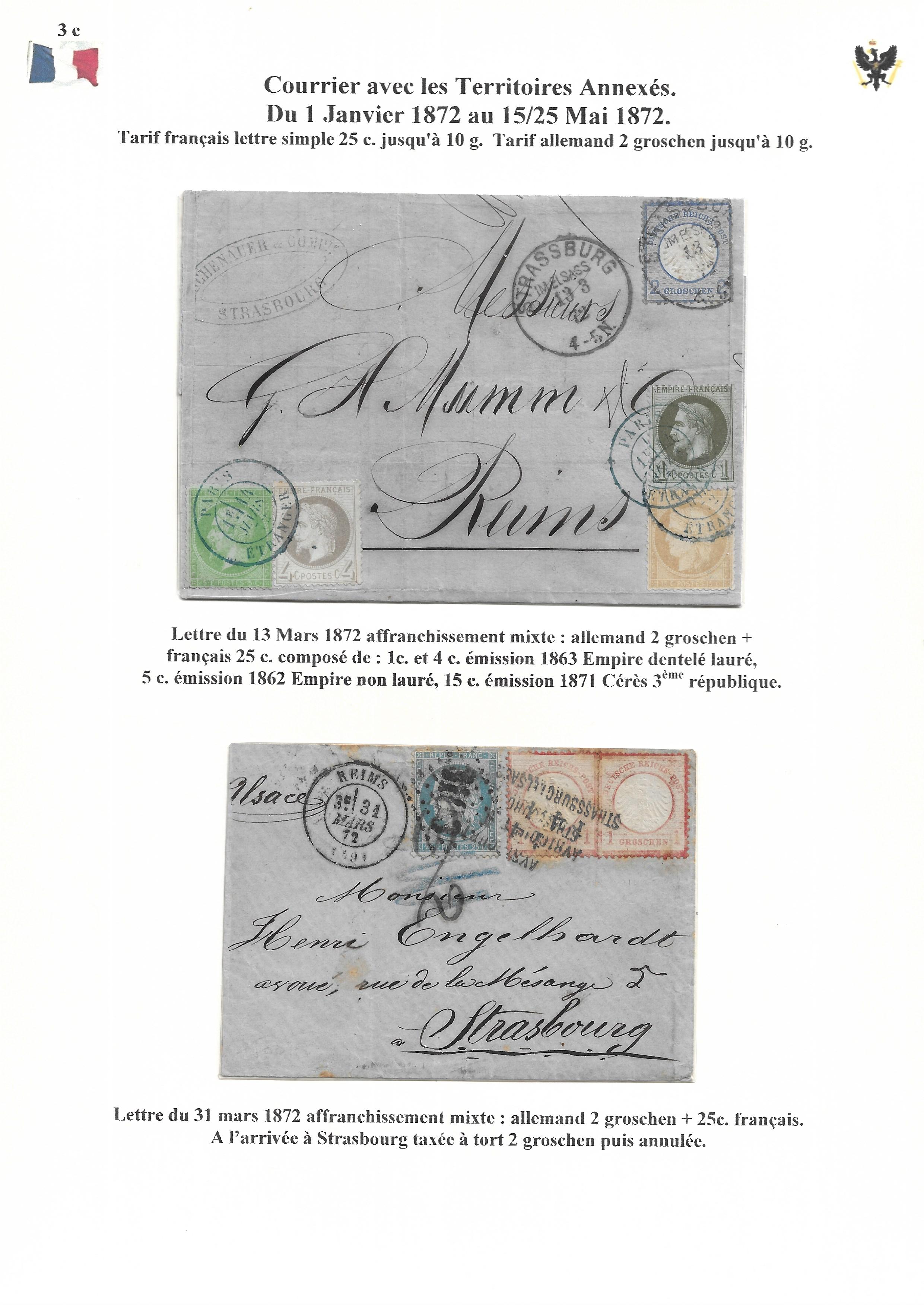 Occupation Prussienne dans la Marne 1870-1872 : Cons��quences sur les relations postales p. 42