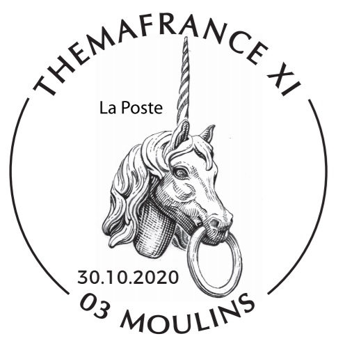 Le timbre à date de Timbres-Passion Moulins 2020