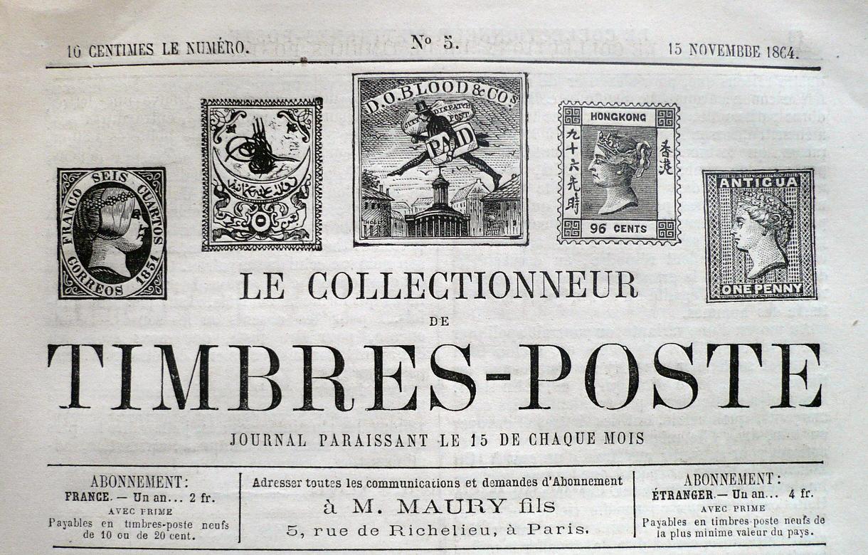 Le collectionneur de timbres-poste 1864