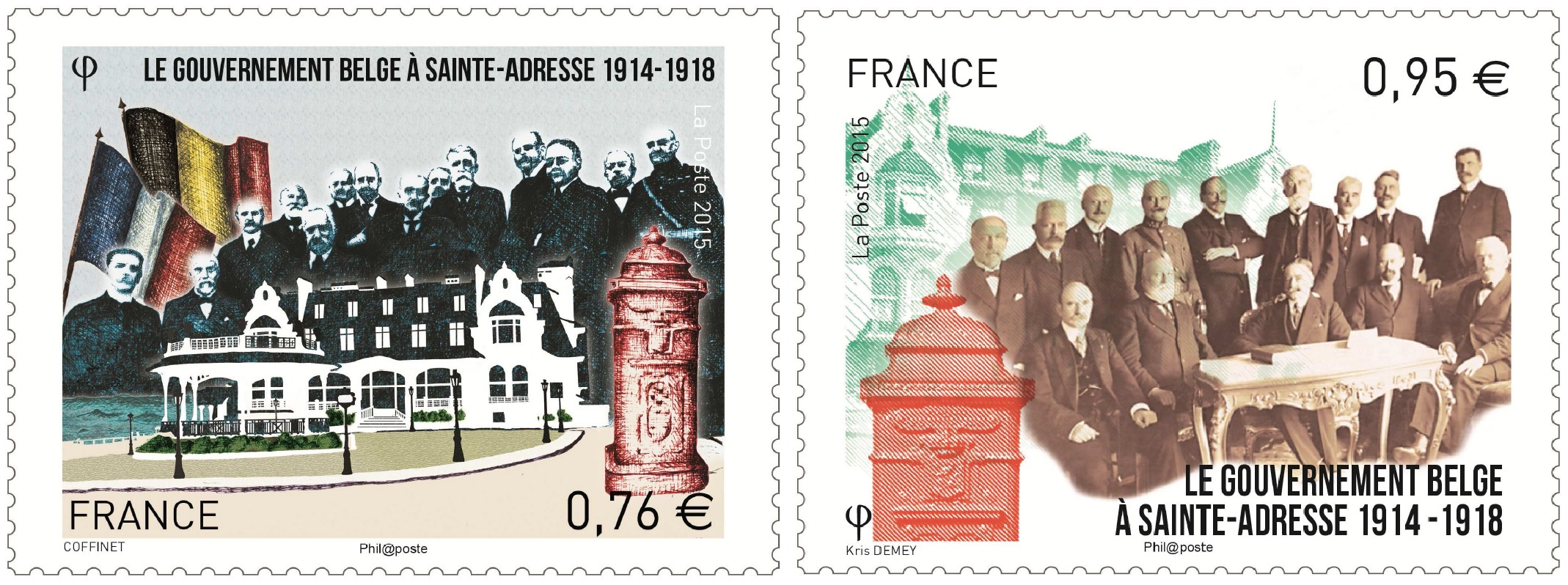 Emission Le gouvernement belge à Sainte Adresse (1914-1918)