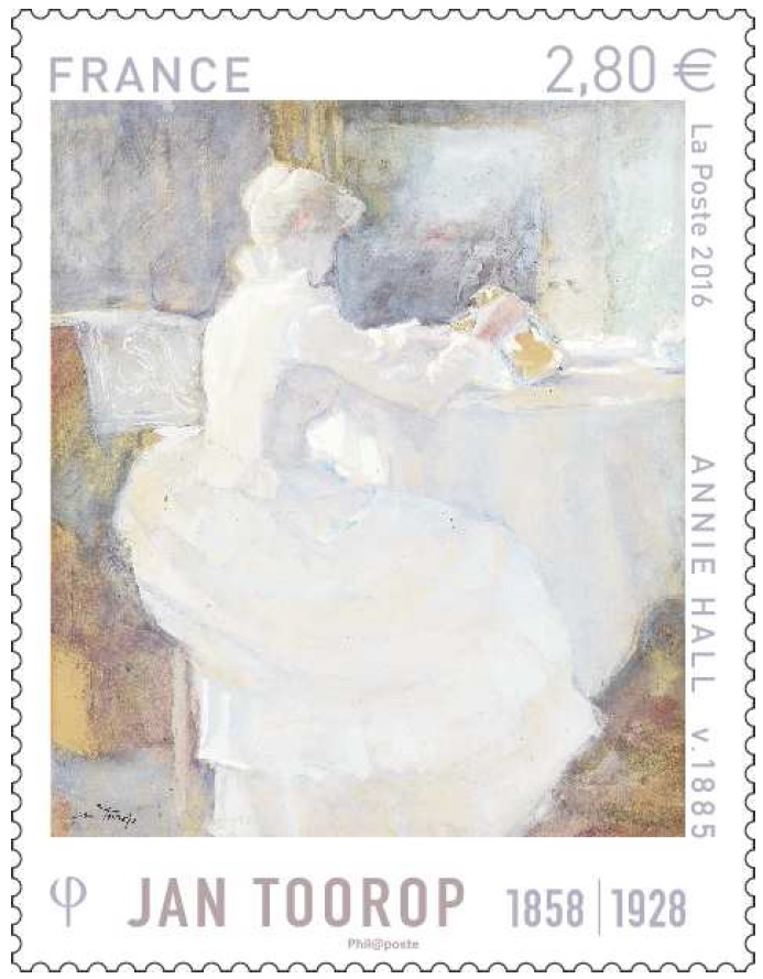Emission Jan Toorop (1858-1928) - ´Annie Hall, vers 1885´
