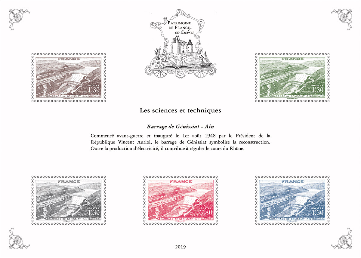 Emission Série ’Patrimoine de France en timbres’