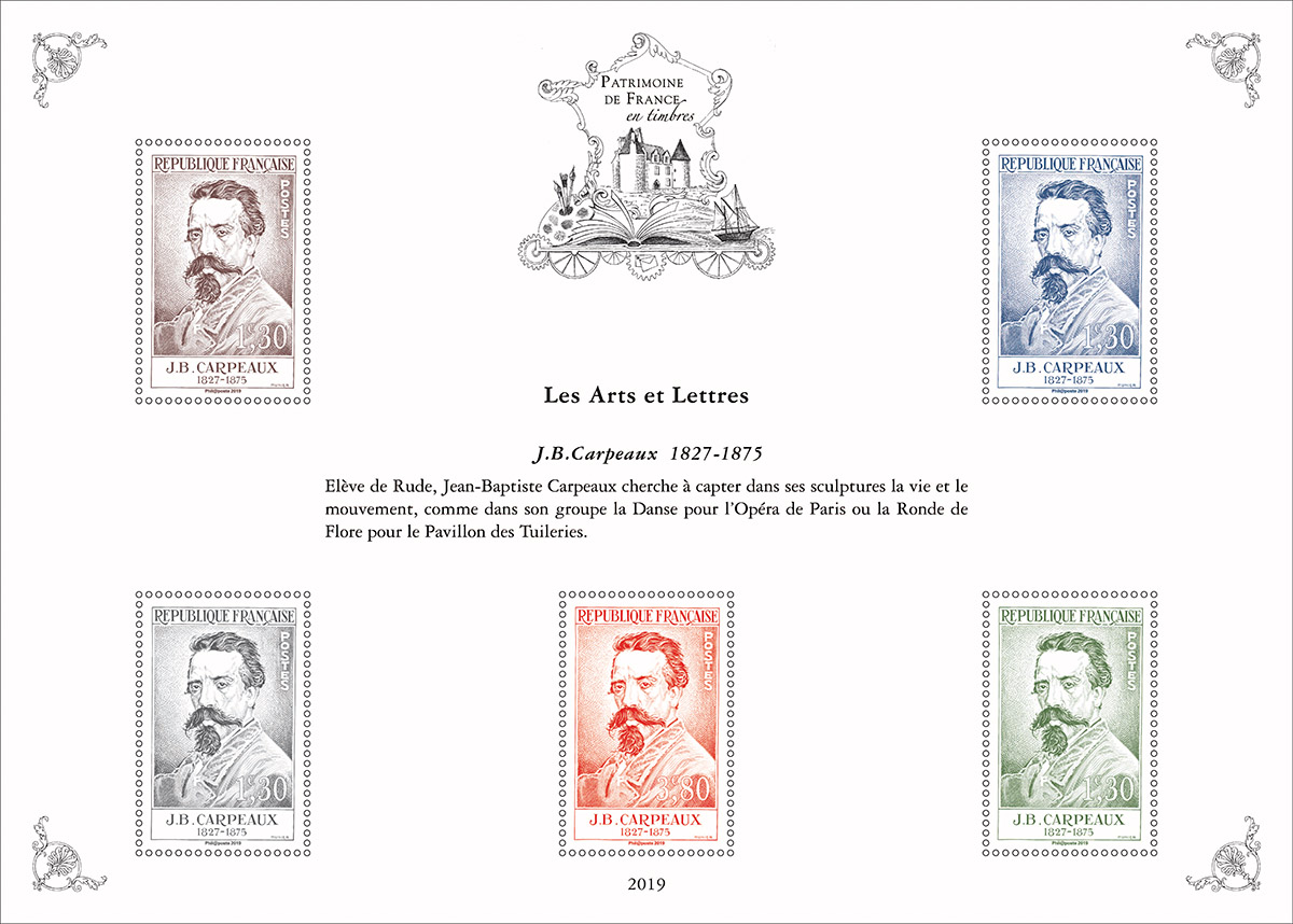 Emission Série ’Patrimoine de France en timbres’