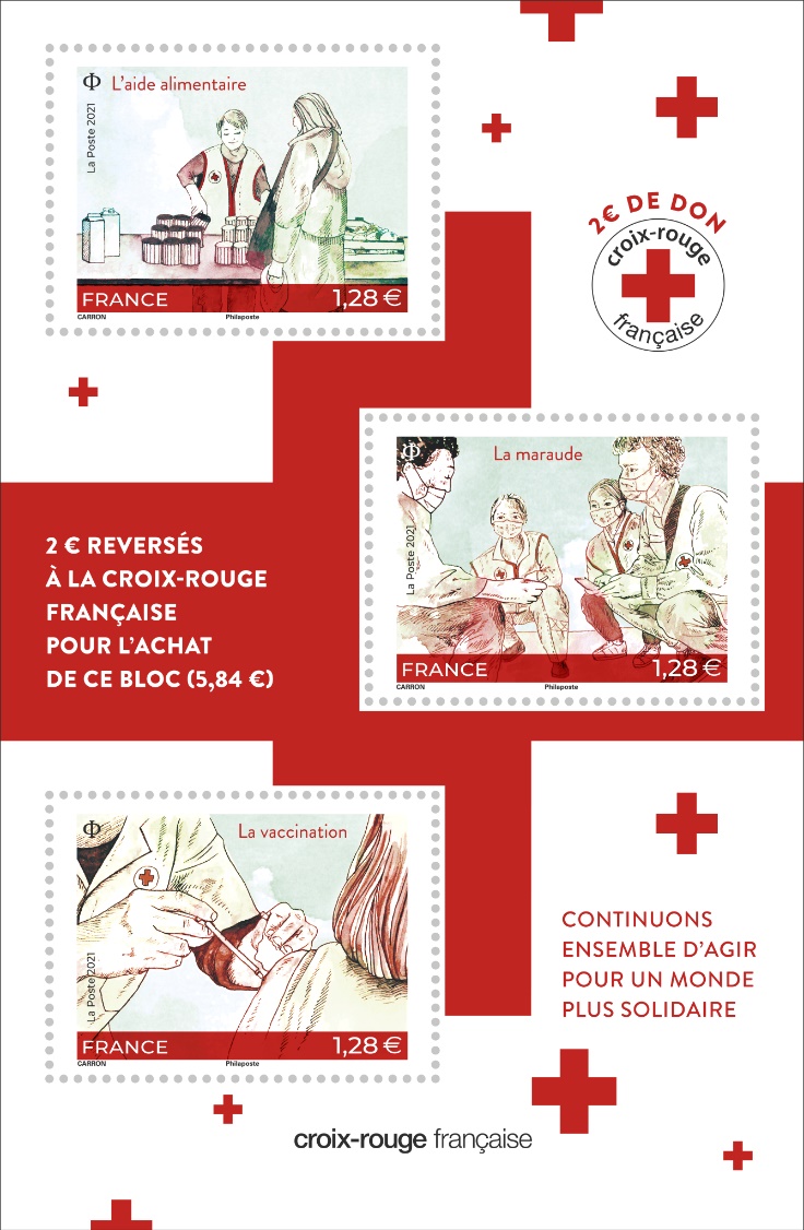 Emission Bloc ’Croix-Rouge française’