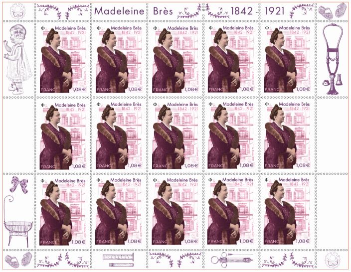 Emission Madeleine Brès (1842 - 1921)